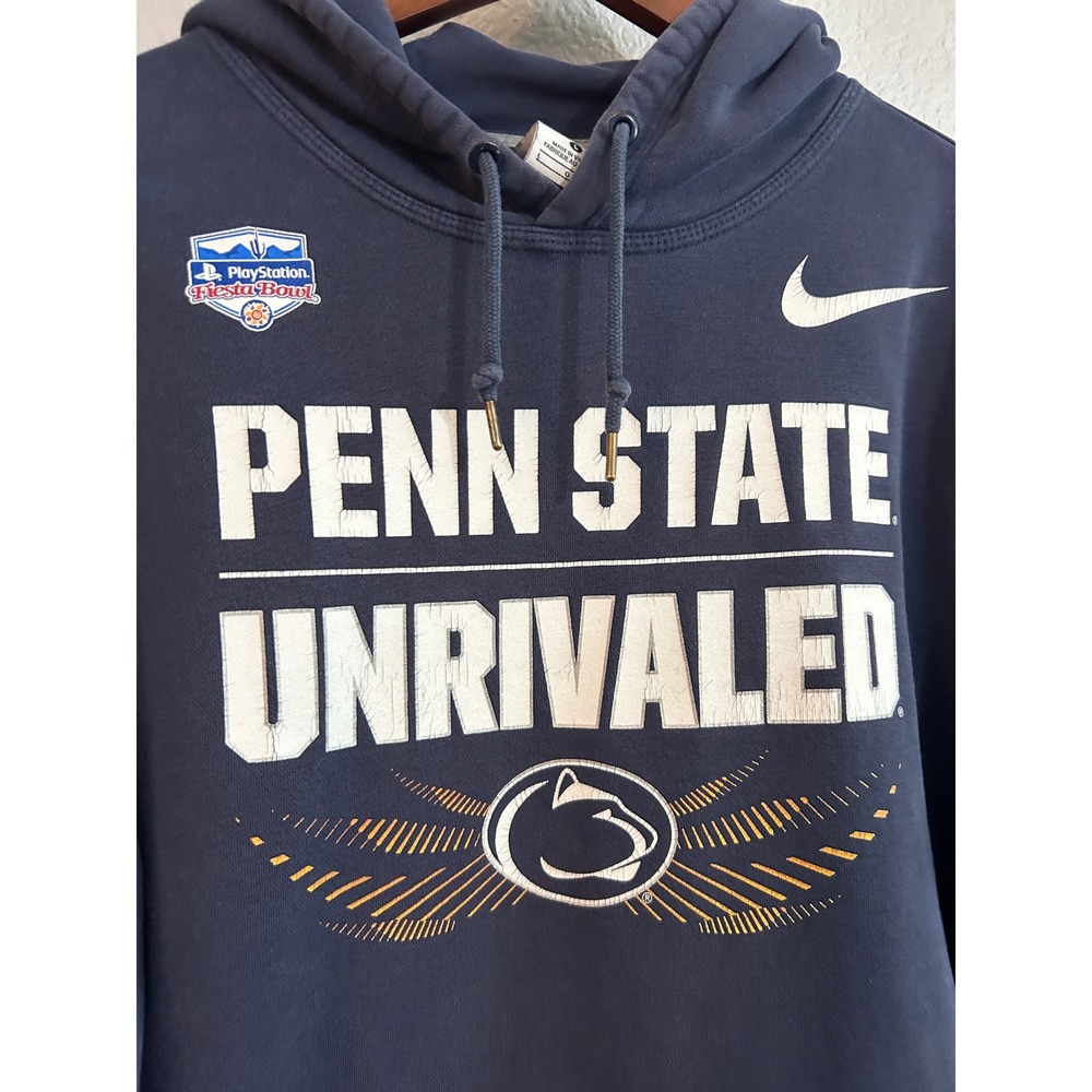 Nike Penn State Unrivaled 2017 Fiesta Bowl Mcsorley Hoodie Mens Large Navy Blue View 4